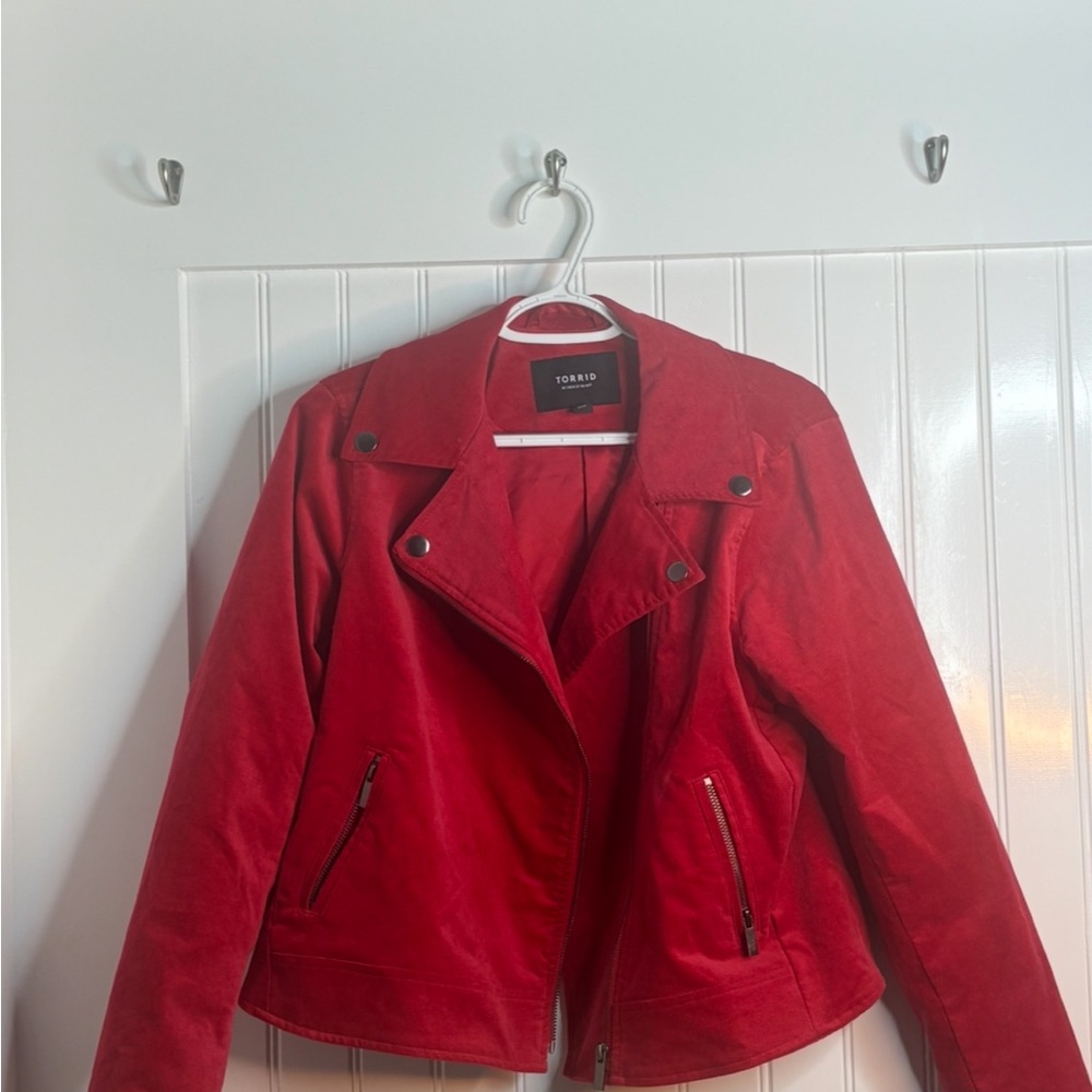 Torrid Red Biker Jacket